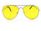 Night Driving Glasses HD Anti Glare Vision Polarised Yellow Lens Tinted Pilot Night Vision Polarized Driving Sunglasses Outdoor Sport Eyewear Ultra-Light Frame for skiing