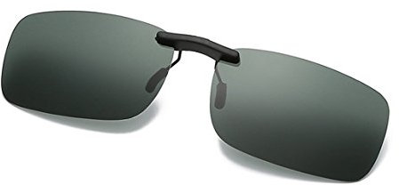 Flydo Polarisierte Sonnenbrille Clip für Brillenträger-Stil Sonnenbrille für Myopie Brille im Freien/Fahren/Angeln-Anti-UV