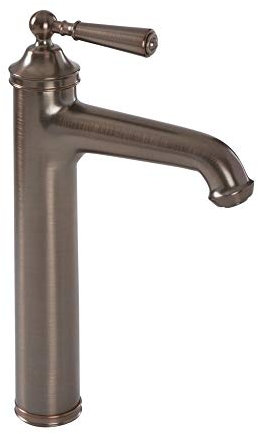 Milano Charleston Traditional High Rise Mono Bathroom Basin Mixer Tap Lever Handle - Bronze