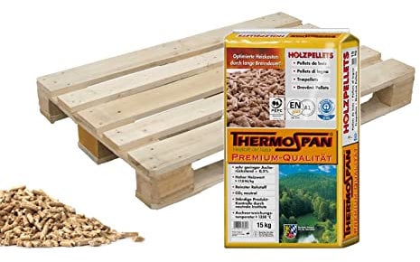 Palette 66x Holzpellets 15kg = 990 kg ThermoSpan Pellets