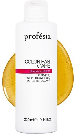 PROFESIA Shampoo Coloriertes Haar Heidelbeerextrakten 300ml - Haarpflege Feuchtigkeitsshampoo für Vitalität, Glanz und Langanhaltende Farbintensität - Professionelles Haarshampoo Damen und Herren