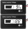 DC 12V 24V 36V 48V 72V Misuratore di Batteria con Allarme, Tester Batteria Indicatore di Tensione Capacità Batteria Indicatore di Batteria al Piombo-Acido e Agli Ioni di Litio (Luce Bianca)