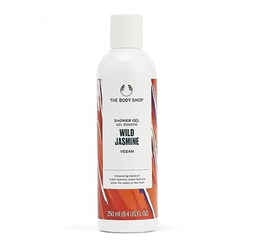 The Body Shop Wild Jasmine shower Gel blend of Indian Jasmine, violet Leaf, and White Iris feel relax and comfort 250 ml