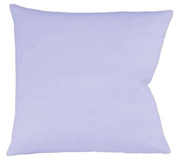 sleepling Satin Kissenbezug, Kissenhülle aus 100% seidig weicher Baumwolle, Bezug Kissen Kopfkissen, 60 Grad, Ökotex 100, Made in EU, 80 x 80 cm, helllavendel