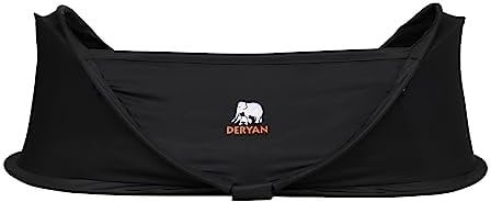 Deryan Infant Baby Bett - Pop Up Baby Reisebett - von Geburt bis 1,5 Jahre - Leicht & Kompakt - Innerhalb 2 Sekunden aufgestellt - Reisebett Baby - inkl. Moskitonetz & Reisetasche - 98x60x32 cm