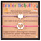YELUWA 2 Pcs Zurück zur Schule Armband Geschenke, Herz Armbänder Set für Tochter von Mama, ersten Tag der Schule Geschenke für Mädchen Jungen, Mama und mir Schmuck mit Wunschkarte (Rose rot & lila)