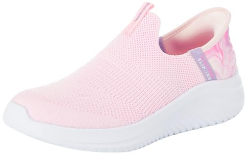 Skechers, Slip-On Bambine e Ragazze, Multi Trim in Rete Rosa Chiaro, 27 EU