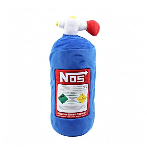 TUTU-C Auto Kissen Kissen Geschenk Kopfstütze Rückenlehne Sitz Abdeckung Hellaflush Unterstützung Nackenstütze für NOS Stickstoffoxid Flasche Kissen Plüsch Dekor (1 Kopfstütze)