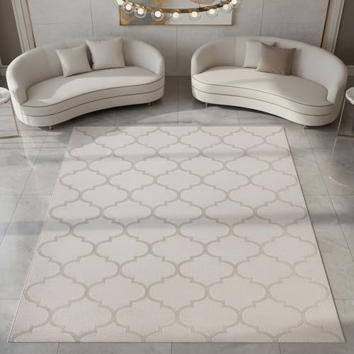 Teppich-Traum Wohnzimmerteppich mit marokkanischem Muster in beige, Größe 240x340 cm