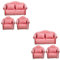 UPKOCH 2 Sätze Puppenstubensofa Essensstuhl Mini- -Dekor Ornament Möbel Mini-Blumensofa-Modell Miniatur-Sofa-Modell empfindlich Puppenhaus 3-teiliger Anzug schmücken Requisiten Stoff