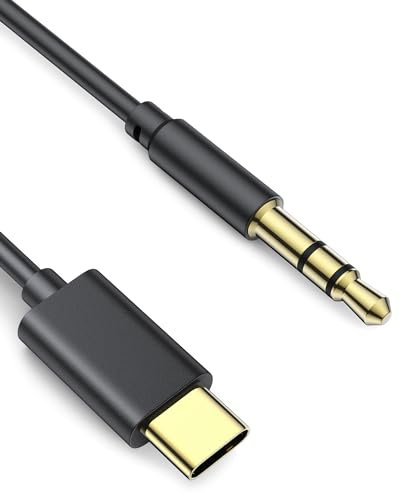 AGPTEK USB C auf Audio Aux Kabel, 1,2 m Typ C auf 3.5mm DAC HiFi Stereo Kopfhörer Auto kompatibel für MP3, PC, Lautsprecher, iPhone, iPad, Samsung Galaxy, Huawei, Heim/Auto Stereos