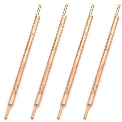 Hand-held Spot-Welder Small Lithium Battery-Point Welding Pen Aluminum-Oxide Copper Spot-Welding Needle Electrode Tip 4X Welding Tips-Miller Plastic Core-Titanium Screw in Cleaner Tool Drill Finger