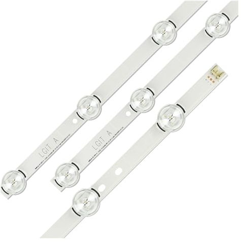 OVARIA 3 uds DRT 3,0 32 Pulgadas AB Tira de LED for iluminación Trasera Apto for LG TV AGF78400101 6920L-0418D Innotek WOREE AB Sung WEI 55VO E74739 59cm 6LED retroiluminación del televisor