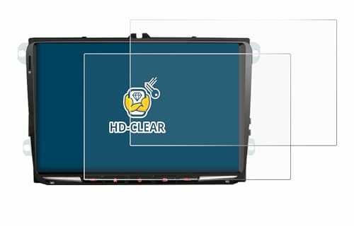 BROTECT Schutzfolie für Erisin ES8998V 9 | 2 Stück Transparenter Displayschutz Made in Germany Klare Displayschutz-Folie Clear Einfache Montage Case-Friendly
