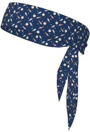 Rocket In Space Unisex-Stirnband, verstellbar, wendbares Stirnband für Outdoor-Sport, Freizeit, Yoga, Yoga