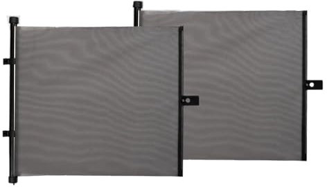 Parasole Macchina 2 Pezzi Universale Antiabbagliamento Anti-UV Con Ventose Senza Perforazione Cieca Retrattile Tenda Da Sole Auto Parasole A Rullo Finestra Parasole Auto