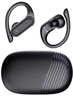 Auricular Bluetooth Auriculares Xiaomies A520 Bluetooth Deportivos Resistentes Al Agua Gancho para Oreja Control Táctil Estéreo Alta Fidelidad Y Micrófono Auriculares Deportivos(B)