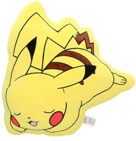 Nemesis Now Pokémon Schlafendes Pikachu-Kissen, 50 cm, Polyester, Gelb