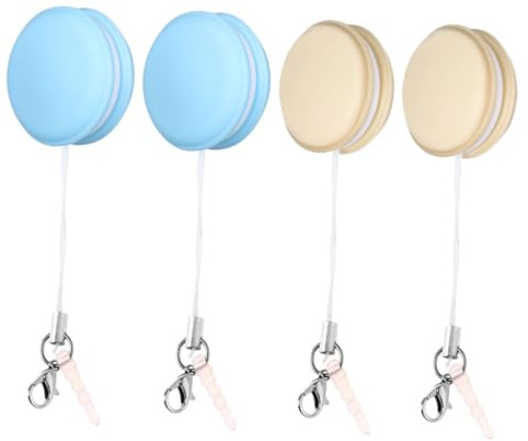 GARVALON 4pcs Mobile Phone Screen Wipes Scratch Eye Glasses Cleaner Screen and Glasses Brush Macaron Cleaning Wipes