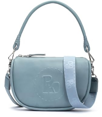 Pikolinos Marazuela Leather Shoulder Bags for Women, denim
