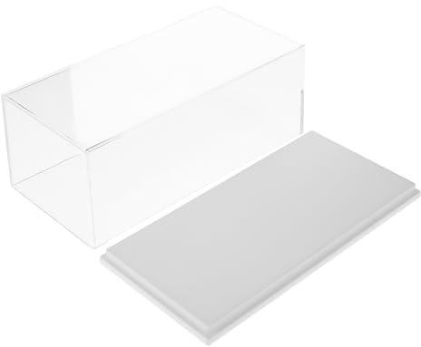 Toyvian Stylish Scale Model Car Display Case Acrylic Toy Car Storage Box Easy Access