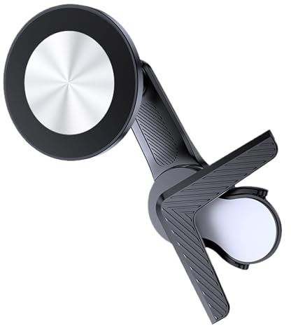Magnetic Car Phone Holder, Gadgets Cradle for Auto Screen, 360° Rotating Magnetic Mount, Fits All Phones for New Energy Vehicles and Dashboard Display, Strong ABS Construction