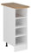 Vicco Küchenregal R-Line, offener Küchenschrank, Weiß, 30 cm, AP Eiche