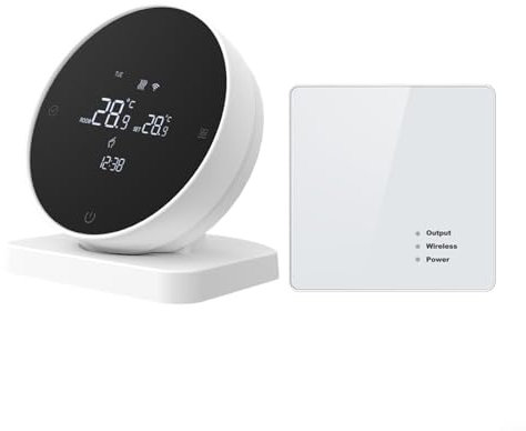 Smart Thermostat, Programmable Wireless Touch Screen Temperature Controller for Gas Boiler Heating