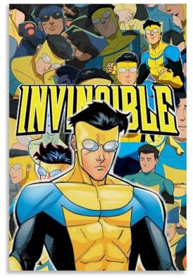 Magauy Invincible Poster Comic Tv Series Für Zimmer, Ästhetische Leinwand-Wandkunst, Schlafzimmer-Dekor Poster 12x18inch(30x45cm)