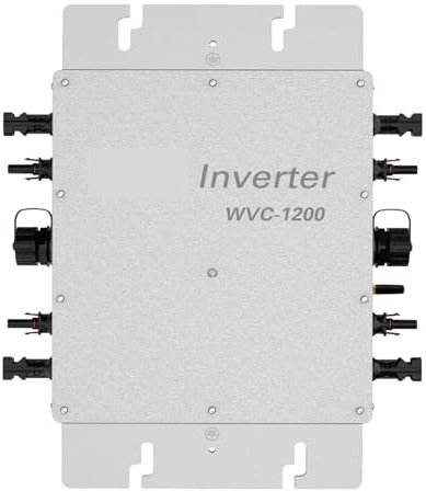 onduleur solaire grid tie micro inverter Onduleur de raccordement au réseau for panneaux solaires, connexion de 4 panneaux, 300 watts d'entrée CC, production d'énergie (kWh), connexion au réseau WVC12