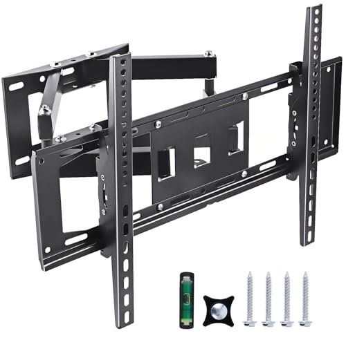 PAIDASHU TV Wall Bracket for 32-85 inch LED LCD Monitor, Swivel Tilt Extension Dual Arm Full Motion TV Wall Bracket, Maximum Load 60kg, Rugged, Maximum VESA 600x400mm
