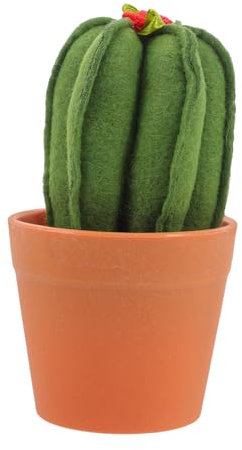 Amosfun Simulación De Tela Cactus Adorno De Cactus para Oficina o Hogar Decoración De Mesa Suculenta Simulada De Material No Tejido