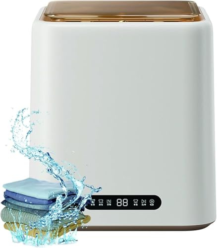 Mini Lavadora, 7l 4kg Secadora De Ropa Interior Totalmente Automática 2 En 1 con Tubo De Drenaje Telescópico, Cuatro Modos Y Barril Interior De Acero Inoxidable, Limpieza Profunda para Ropa