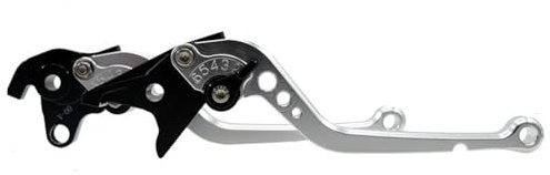 Aenmcs pompa freno leva Leve freno e frizione regolabili CNC adatte per Ducati 848/EVO MULTISTRADA 1200/S STREETFIGHTER S 848 MONSTER 1200(Silver,Short)