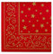 Sovie HORECA Weihnachtsserviette Liam in Rot aus Linclass® Airlaid, Serviette stoffähnlich festlich, ideal für Advent & Weihnachten, 40x40cm, 50 Stück