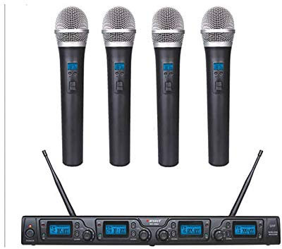 Karsect WR-354 HT35 - Kabelloses 16-Kanal Mikrofon Set mit 4 Handmikrofonen