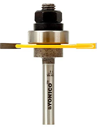 Yonico 12103q 1/8-Inch Slotting Cutter Router Bit 1/4-Inch Shank