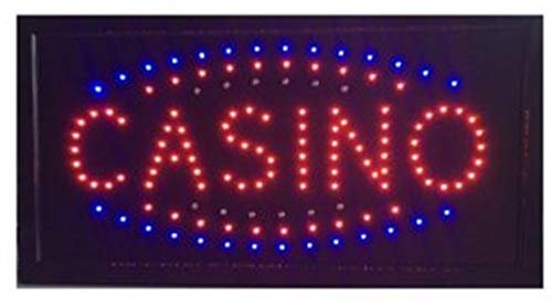 LED Schild Leuchtschild GEÖFFNET OPEN und viel mehr Reklame LEUCHTREKLAME Werbung versch.stylen (CASINO) 43