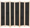 vidaXL Holz Raumteiler 6-TLG. Paravent Trennwand Umkleide Sichtschutz Spanische Wand Raumtrenner Stellwand Schwarz 240x170x4 cm Stoff Klappbar Platzsparend