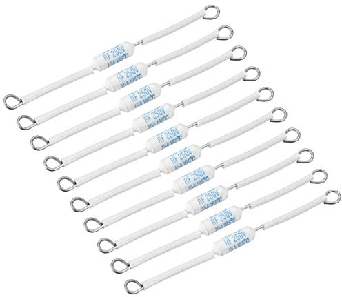 Sourcingmap 250V 15A 185 Celsius Circuit Cut-Off Temperature Thermal Fuse Ceramics 10Pcs