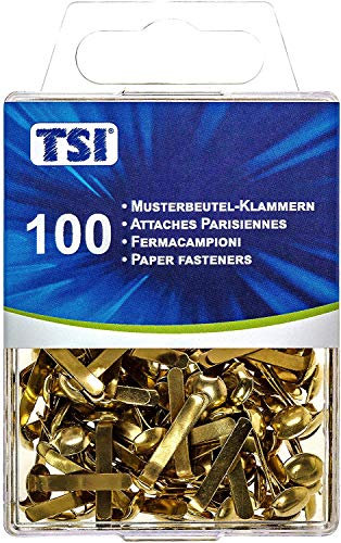 TSI Musterbeutelklammern, 10x 100-er Packung