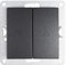 McPower Jalousie-Taster Flair | Hoch/Runter | UP, anthrazit | 250V~/10A | Schraubanschluss | Unterputz-Montage | 60 mm Einbaudurchmesser