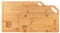 MasterChef Schneidebrett Holz Set, Küchenbrett, Ein Holzbrett groß (38,5cmx27,5cm) Eine Mittlere Größe (34cmx23,5cm), mit Aufhängung/Tragegriff, Holzschneidebrett mit Saftrille, Spülmaschinenfest