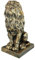 colourliving Löwe Skulptur Löwenstatue Deko Löwe Garten Gartenfigur Löwe sitzend