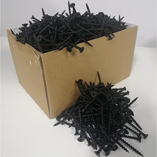 Bulk Buy 38mm 3.5 Black Bugle Head Plasterboard Drywall Wood Screws Drylining Studding (2000 Screws)