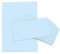 Briefpapier-Set Briefpapier mit Umschlag blau Briefbogen einfarbiges Papier selbstklebende Umschlag für Briefe Einladungen (50 Blätter + 50 Umschläge)