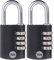 Yale Paquete de 2 candados de combinación de 4 dígitos para exteriores, impermeables, para escuela, gimnasio, casillero deportivo, valla, caja de herramientas, puerta, funda, almacenamiento de cerrojo