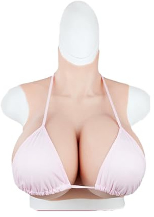 YRZGSAWJ Silicone Breast Plate K Cup Huge Fake Boobs Realistic Breast Forms for Crossdressers