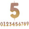 Talking Tables Rose Gold Number 5 Candle Premium Quality Pink Birthday Cake Topper Decoration for Kids, Adults, 50th Party, Anniversary, Milestone, ROSEGOLD5,8 cm
