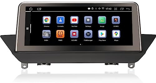 Erisin 10.25 Zoll Android 12.0 Autoradio für BMW X1 E84 CIC (2009-2015) mit OEM Screen Unterstützt GPS Navi Carplay Android Auto IPS iDrive WiFi DAB+ DVR TPMS 8-Kern 4GB RAM+64GB ROM